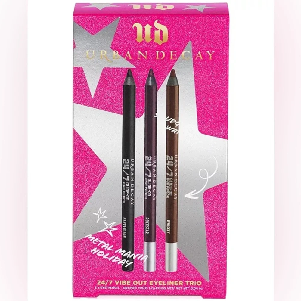 Urban Decay 3-Pc. 24/7 Vibe Out Holiday Makeup Eyeliner Gift Set - NEW IN BOX